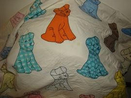 Dog quilt design