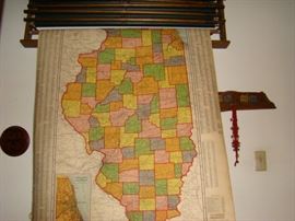 School pull down maps