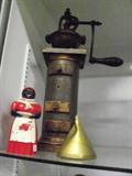 F&F Aunt Gemima syrup dispenser, very early coffee grinder