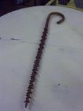 Most unusal walking stick--not sure what wood it is make of.