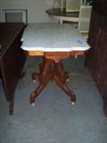 Victorian marble top parlor table