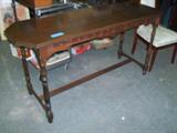 Walnut sofa table