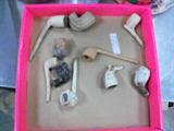 Collection of clay pipes