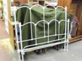 Wrought iron bed with rails--see next picture