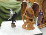 Handcarved eagles