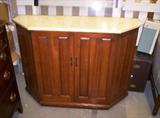 MARBLE TOP CABINET