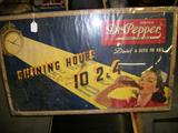 1940'S CARDBOARD DR. PEPPER SIGN