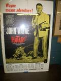 JOHN WAYNE  "HATARI" POSTER