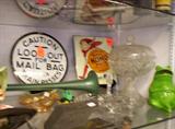 VINTAGE SIGNS AND GLASSWARE