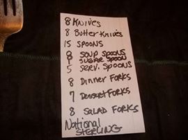 sterling silver flatware