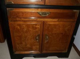 bottom of the display cabinet