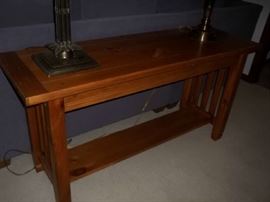 sofa table has matching coffee table