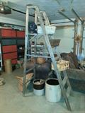 Neat Old Ladder==6 & 10 Gal Crocks