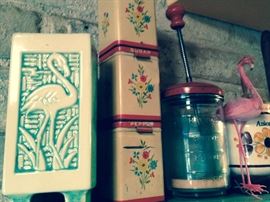 Vintage kitchen with Flamingos