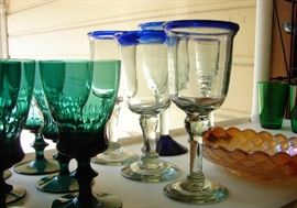 stemware, margarita glasses too