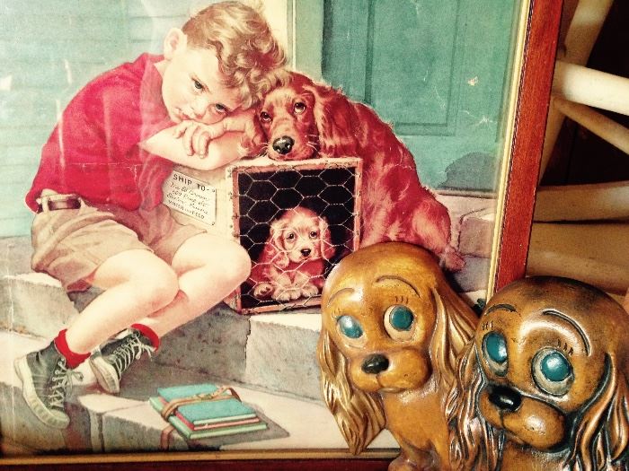 vintage puppy items