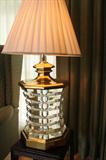 !980's brass and a acrylic lamp.Original price 1,000.00