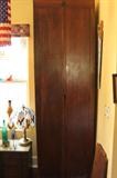Tall primitive cabinet.