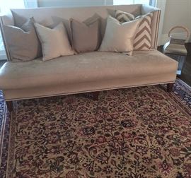 Lillian August Couture mohair sofa 75" long x 41"