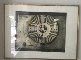 signed and numbered 1960's print by Friedrich Meckseper - German Artist