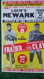 Poster Muhammad Ali/Joe Frazier fight