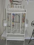 parrot cage in good condition (used by an African Gray parrot)