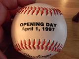 Orioles Opening Day ball 1997 - True Value