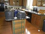 pots and many other kitchen implements