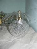 Waterford chandelier (1 of 3 globes)