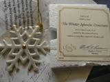 Lenox - White Splendor ornament