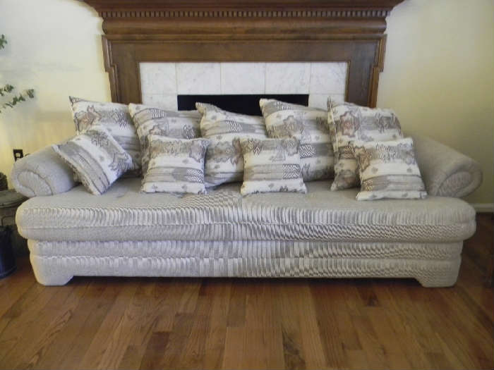 light gray / taupe sofa - like new