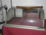 rounded front display cabinet