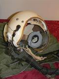 military pilot's helmet
