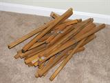 6 small easels for displaying artwork