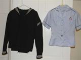 navy uniform from WWII (Cracker Jack) and nurse's uniform