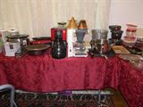 More kitchen items including small appliances.