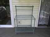 work area or plant stand for outdoor use.