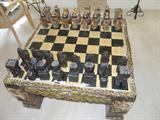 coffee table and chess board combination