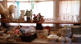 Fun finds! Noritake china set, crystal stemware