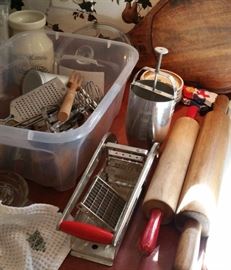 Rolling pins, vintage kitchen