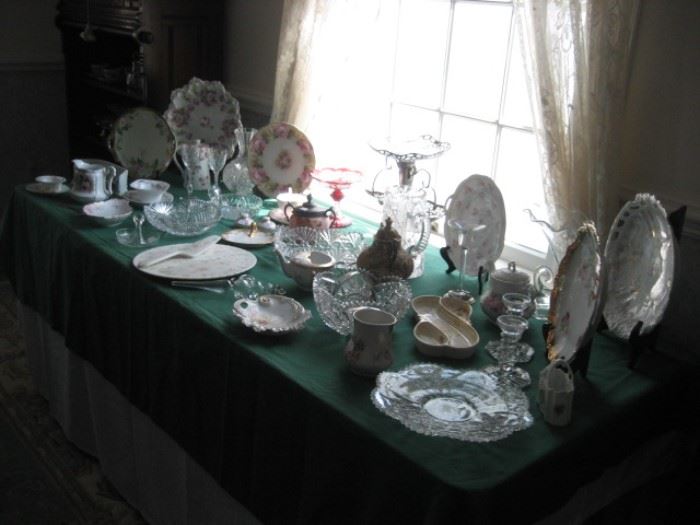 Limoges, China, Cut Glass, etc.