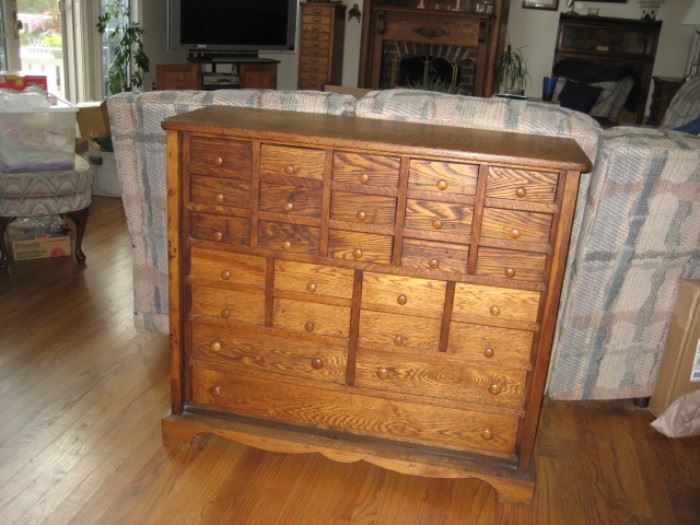 Oak Apothecary Chest (26 drawers)