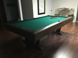 Vintage 1970s Brunswick Slate Billiard Table