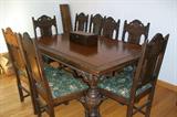 Dinning room table with 8 chairs