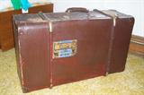 Vintage suitcase labeled Lohmann