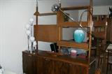 Rosewood credenza with acrylic legs in remarkable condition