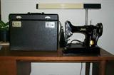 Singer Featherweight machine and case