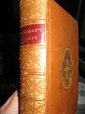 1883 "Macaulay's Essays" leather bound book
Inside inscription:  "Cheltenham College Military & 
Civil Dept."  signed by both the Head Master &
Principal