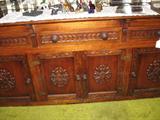Solid mahogany carved buffet