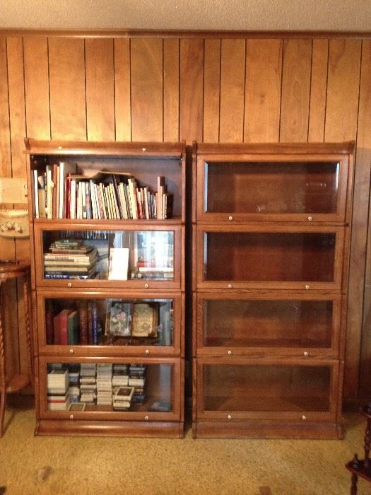 Pair of Oak Stack Bookcases